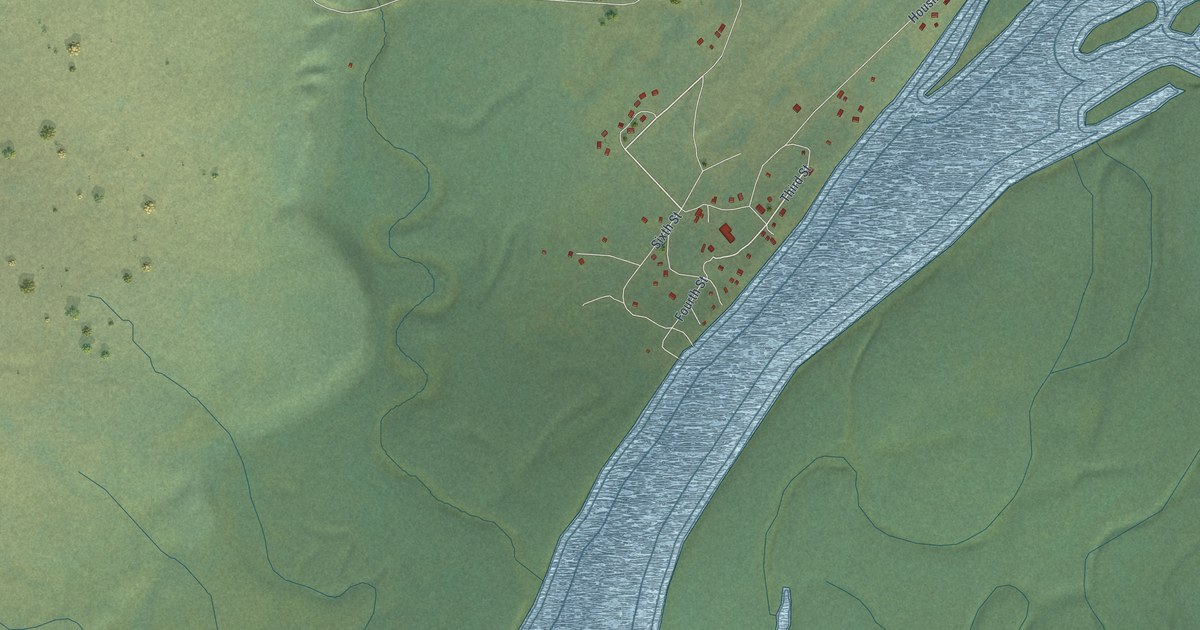 Map of Ekwok, Alaska in 2026