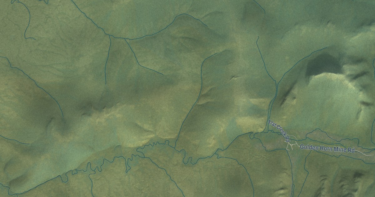 Detailed Map of Flat, Alaska