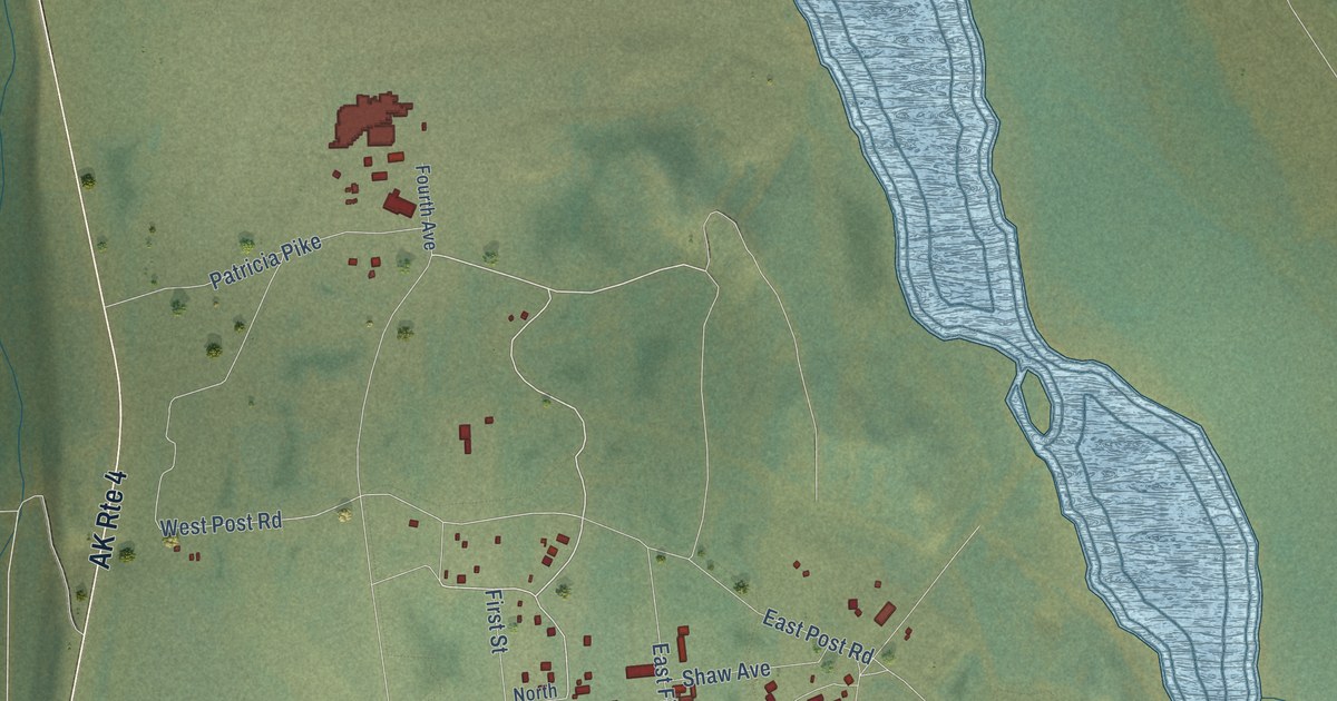Detailed Map of Fort Greely, Alaska