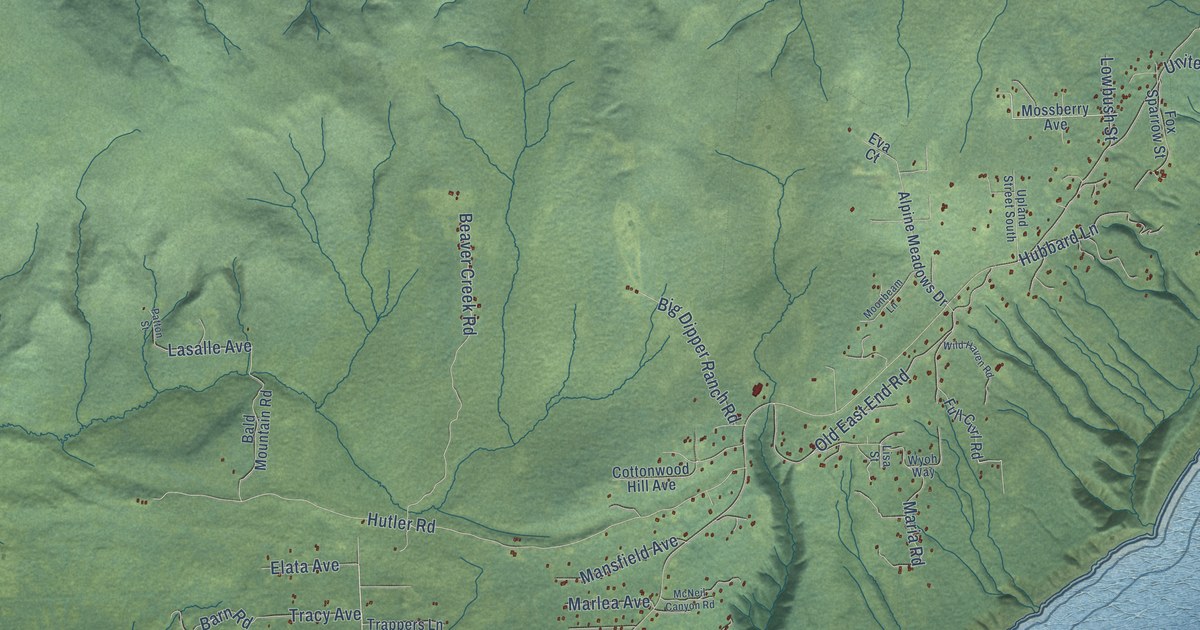 Detailed Map of Fritz Creek, Alaska