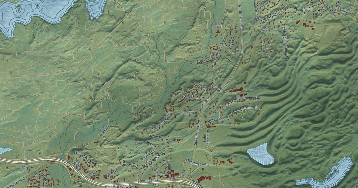 Map of Gateway, Alaska in 2026