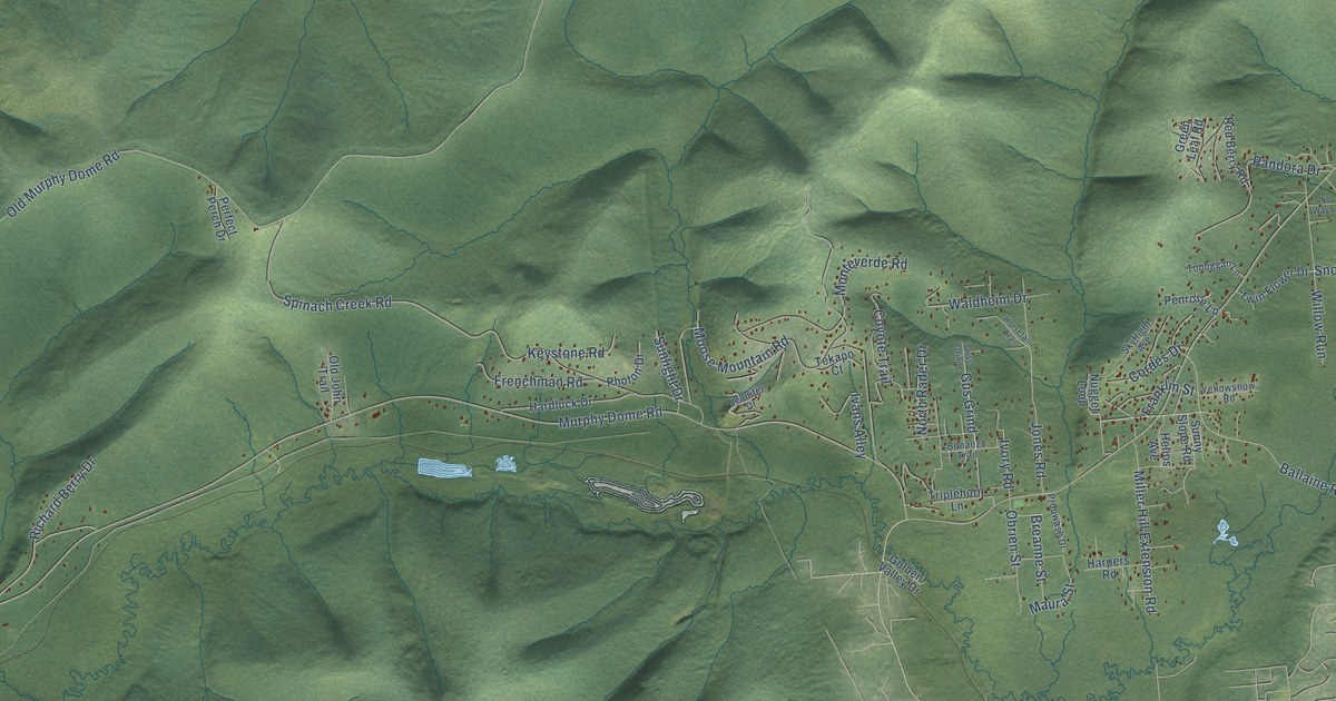 Detailed Map of Goldstream, Alaska