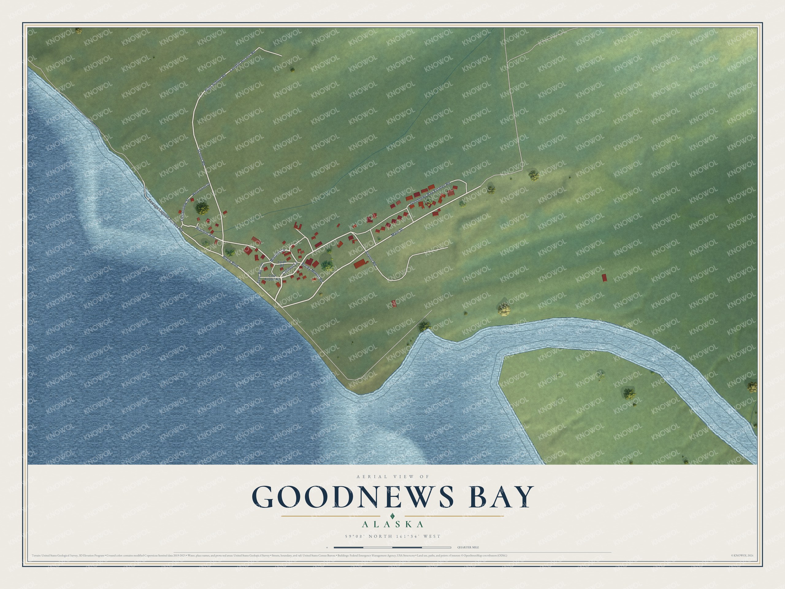 Watermarked full-map preview of Goodnews Bay, Alaska