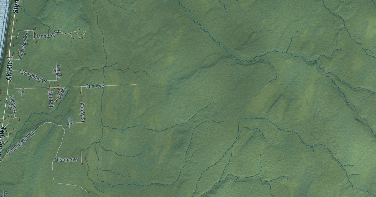 Detailed Map of Happy Valley, Alaska