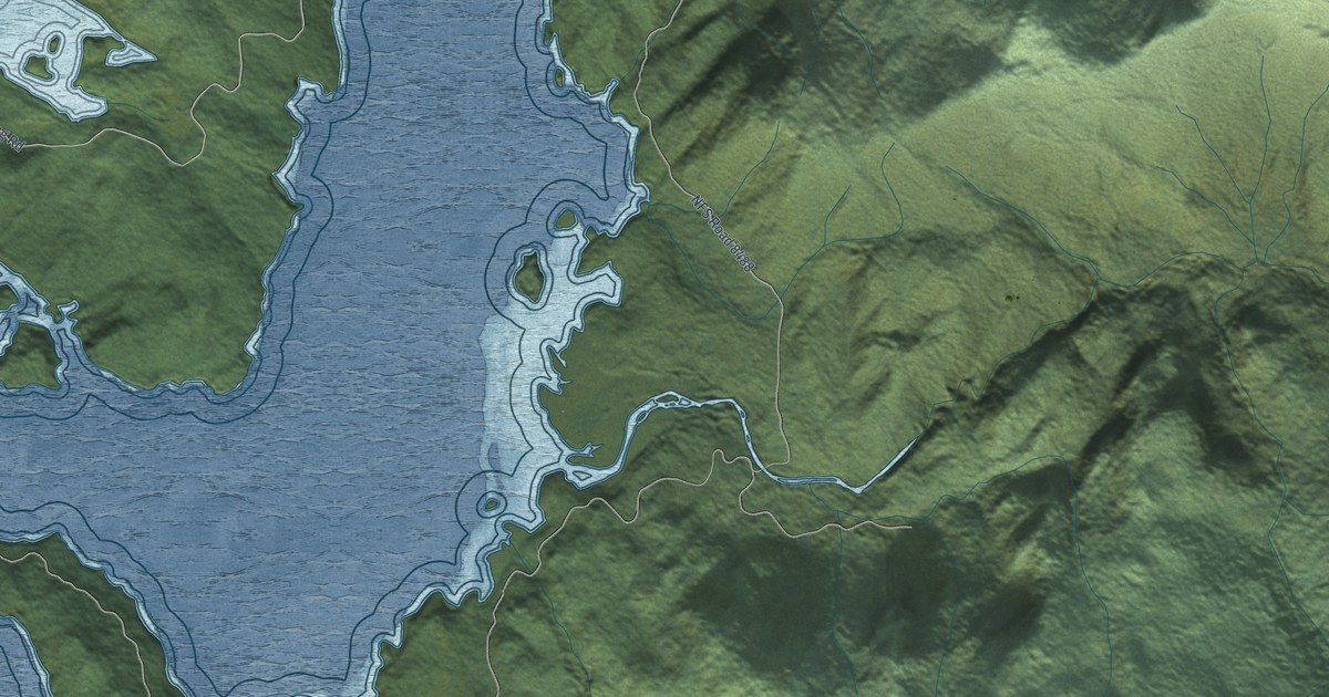 Detailed Map of Hobart Bay, Alaska