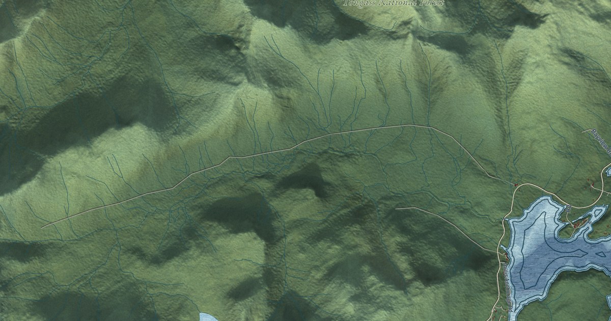 Detailed Map of Hollis, Alaska