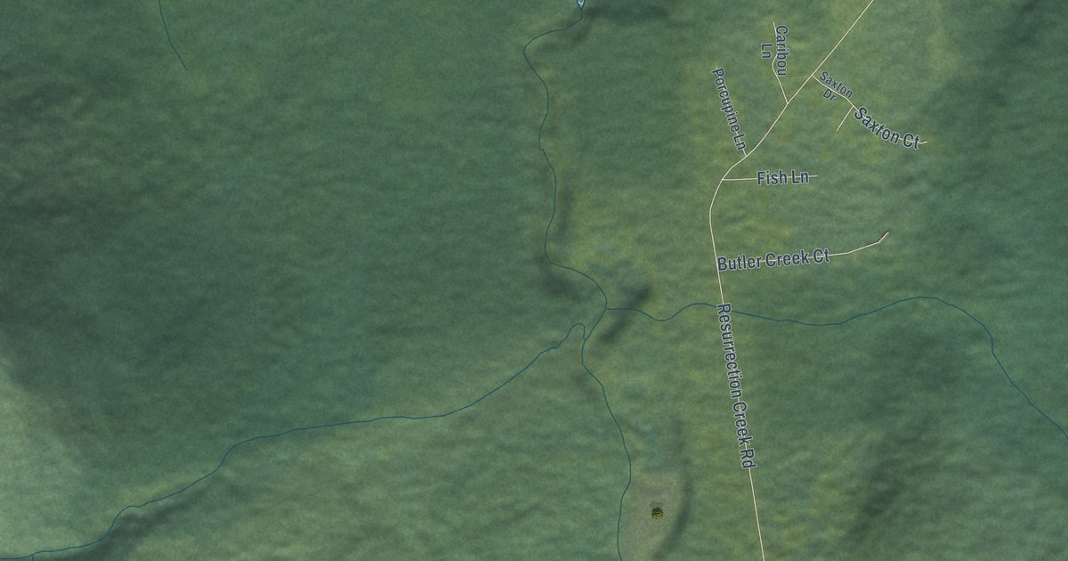 Detailed Map of Hope, Alaska