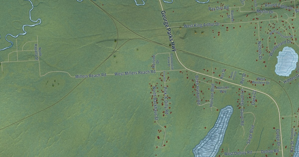 Map of Houston, Alaska in 2026