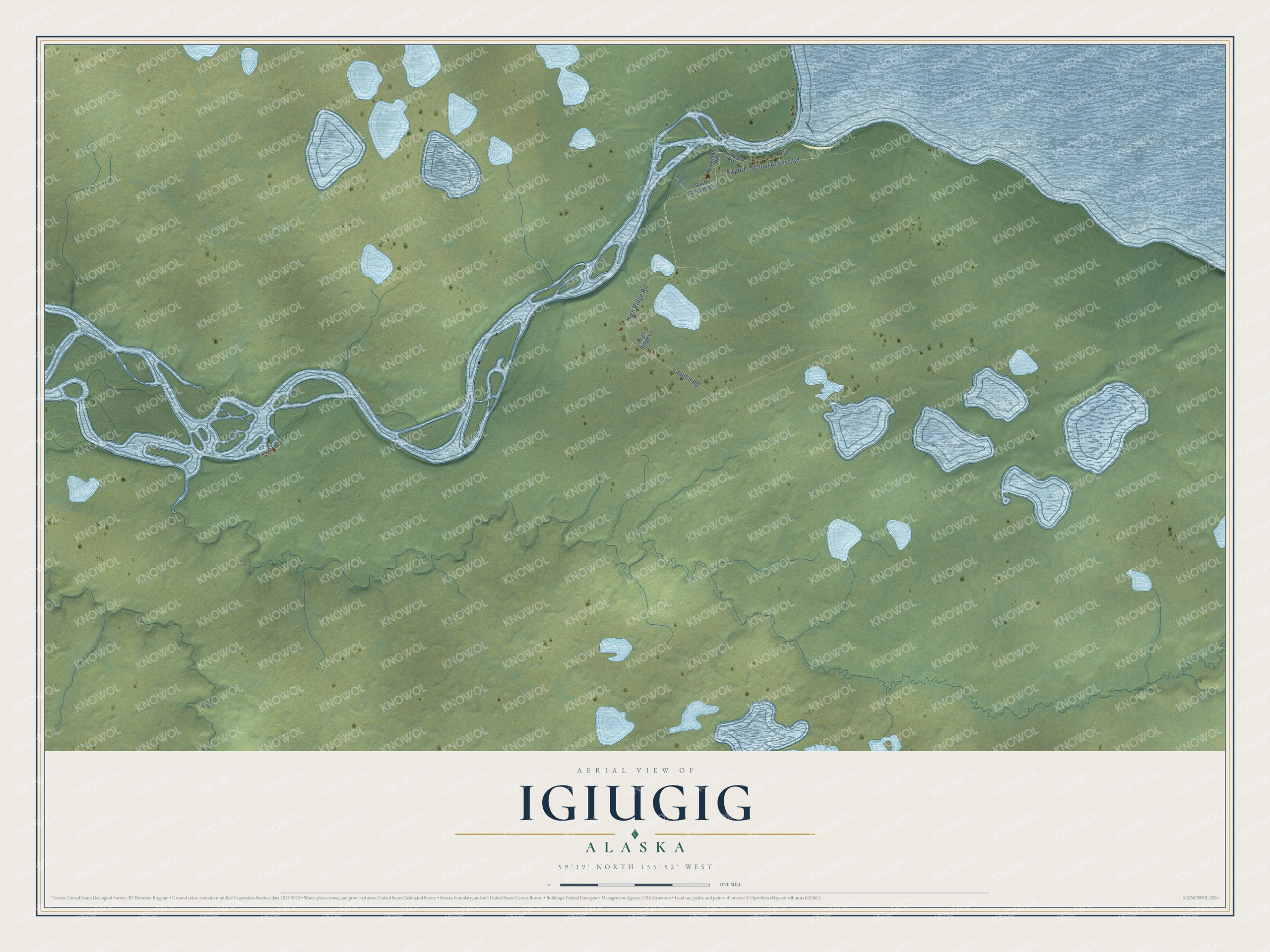 Watermarked full-map preview of Igiugig, Alaska