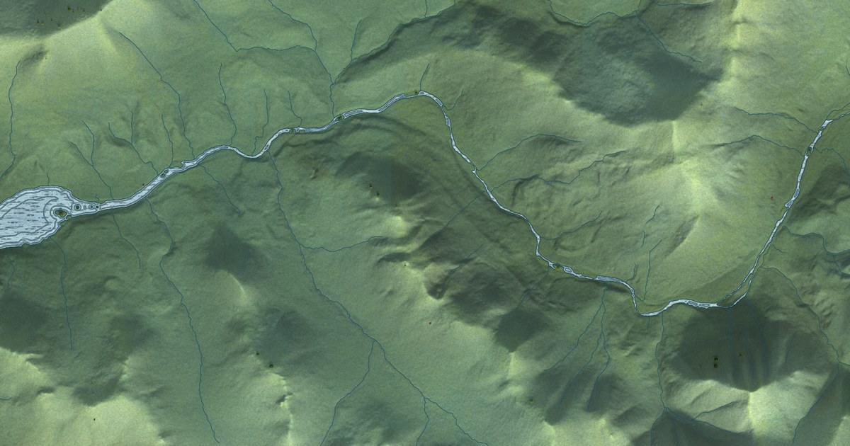 Detailed Map of Karluk, Alaska