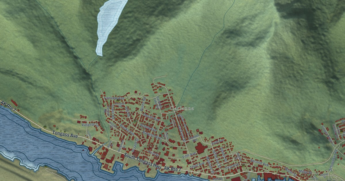Map of Ketchikan, Alaska in 2026