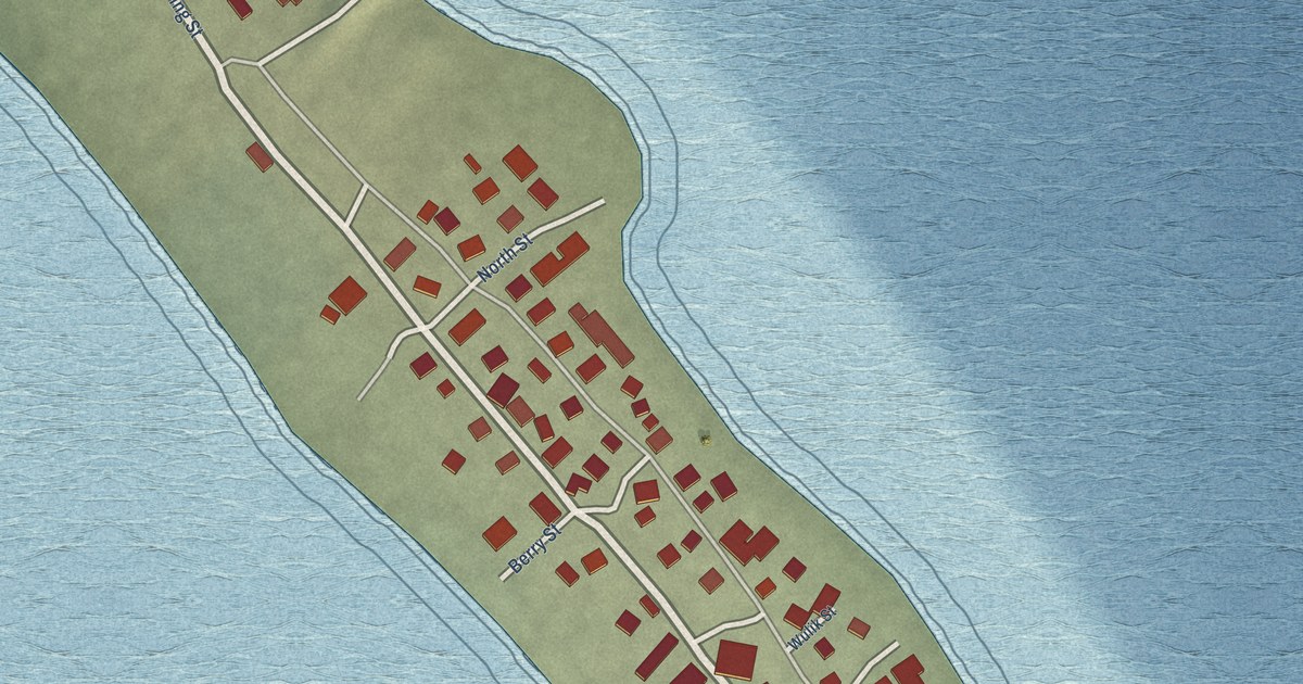 Map of Kivalina, Alaska in 2026
