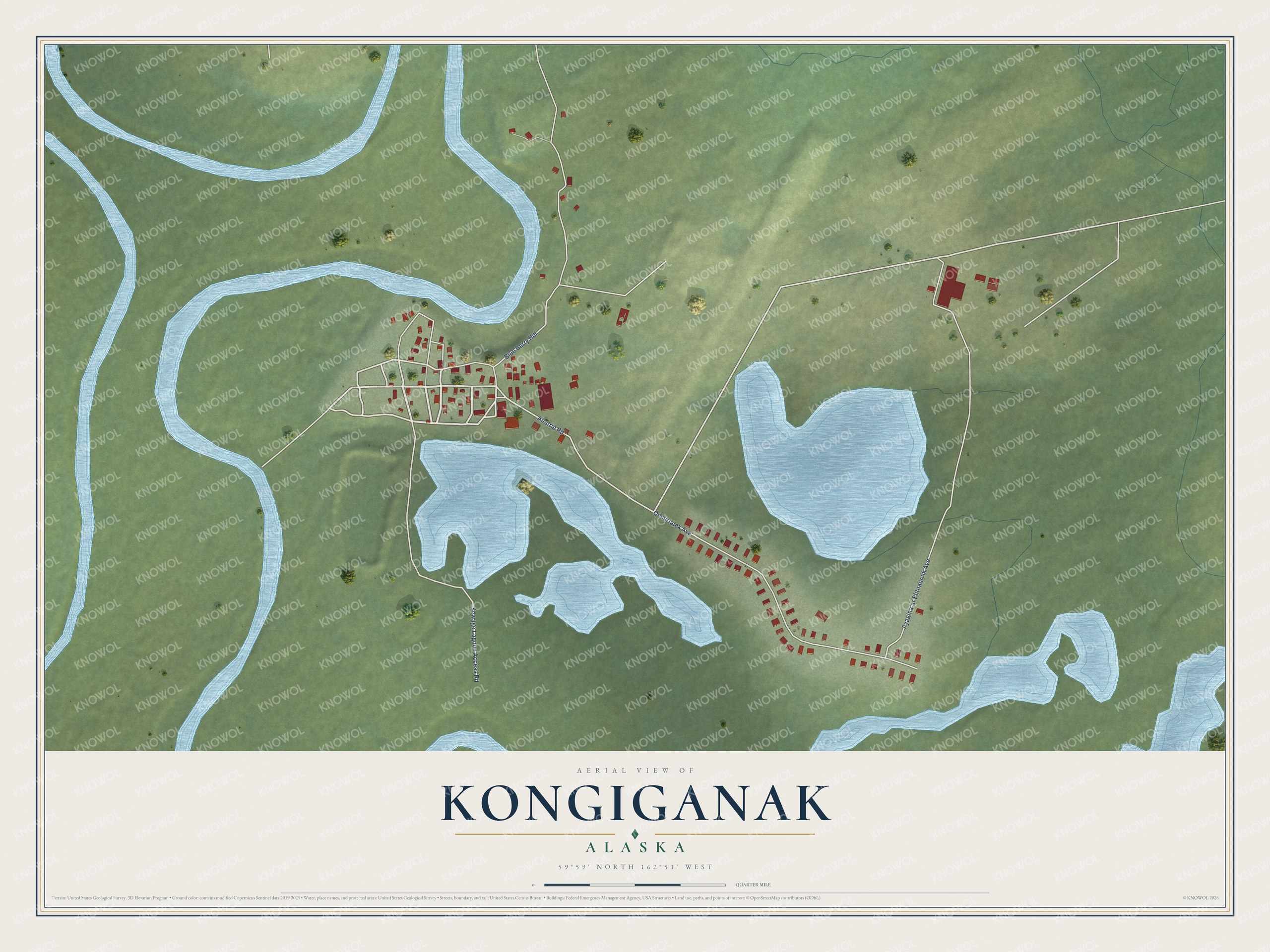 Watermarked full-map preview of Kongiganak, Alaska
