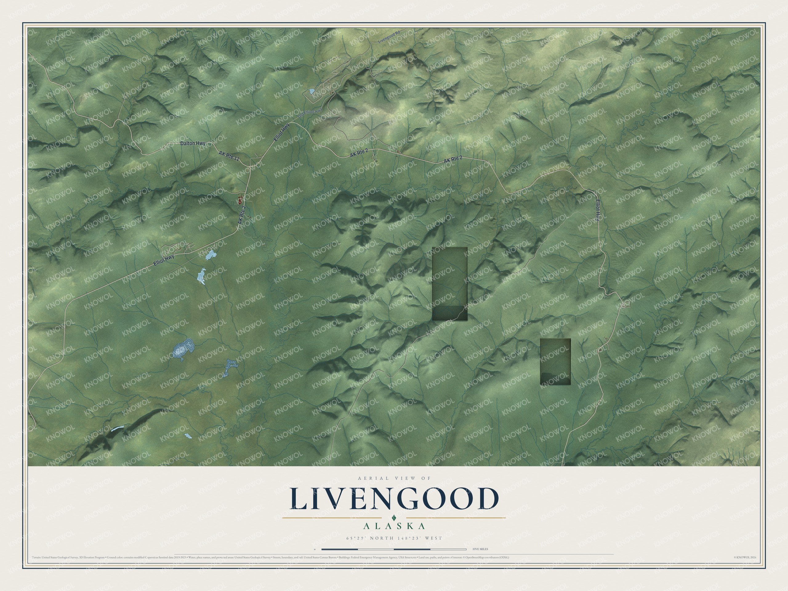 Watermarked full-map preview of Livengood, Alaska