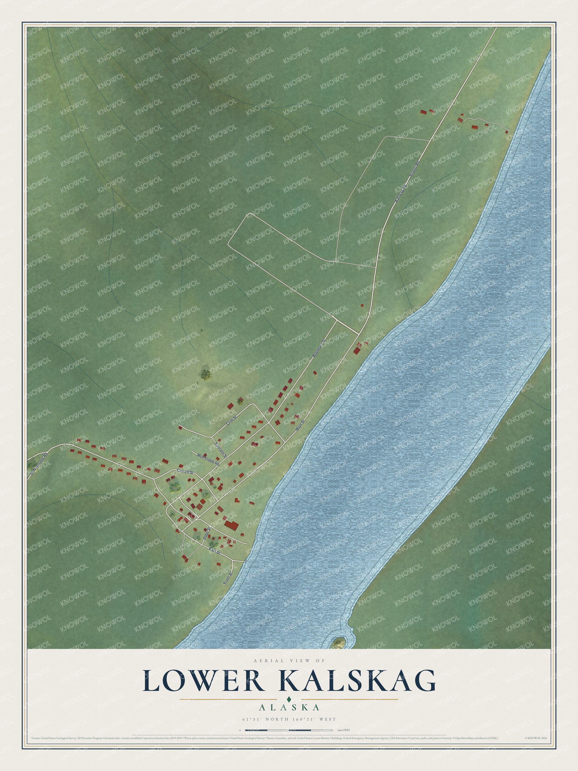 Watermarked full-map preview of Lower Kalskag, Alaska