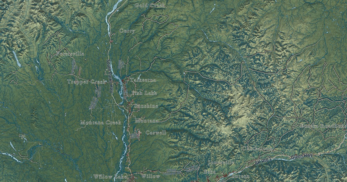 Map of Matanuska-Susitna, Alaska in 2026