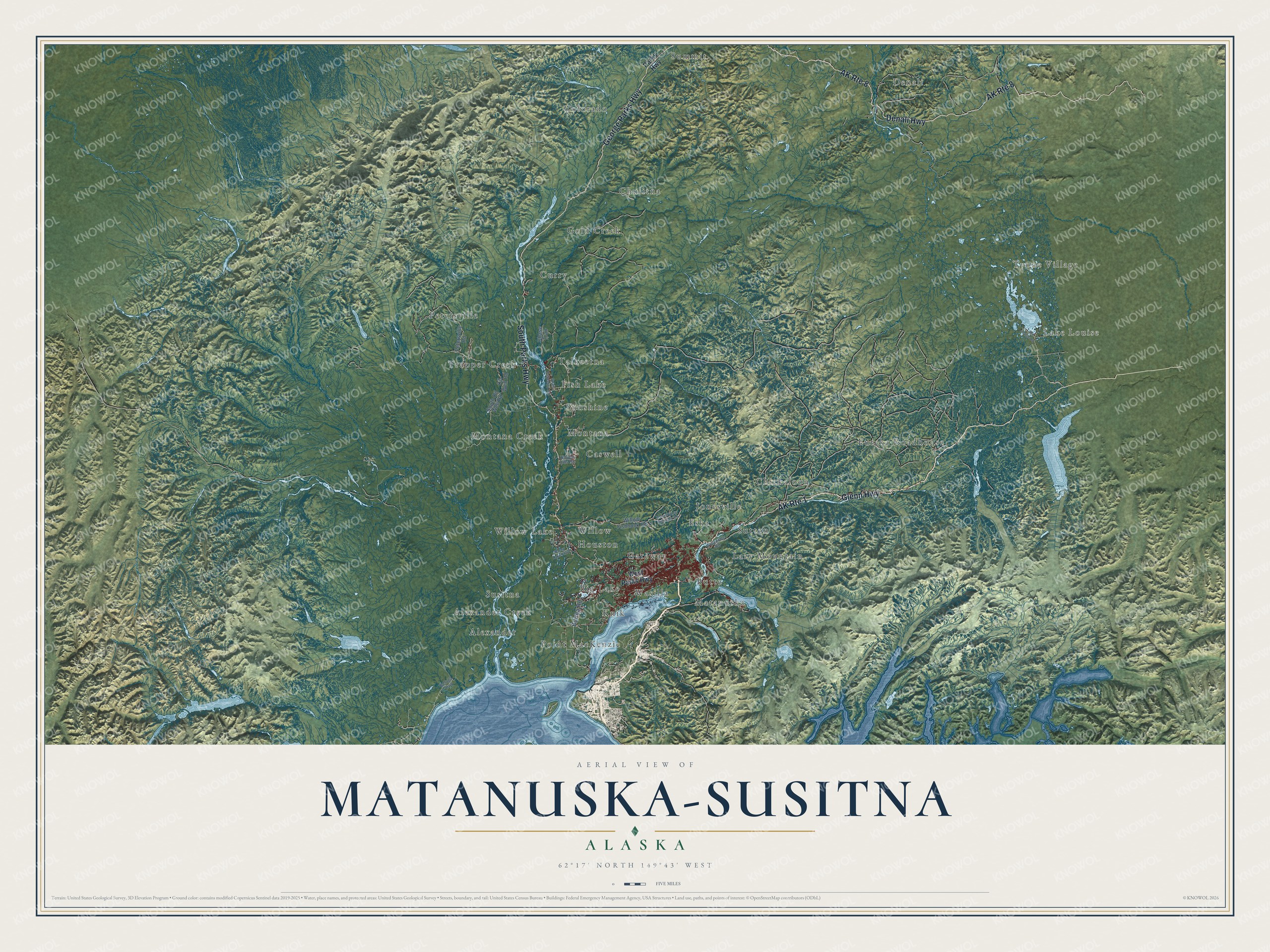 Watermarked full-map preview of Matanuska-Susitna, Alaska