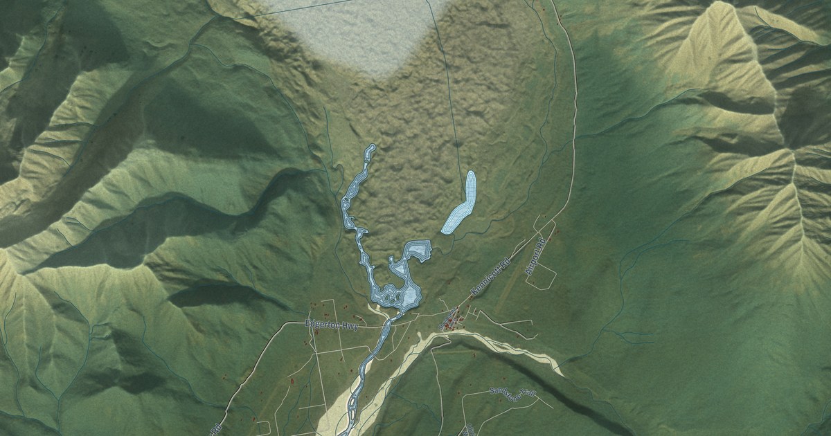 Detailed Map of McCarthy, Alaska