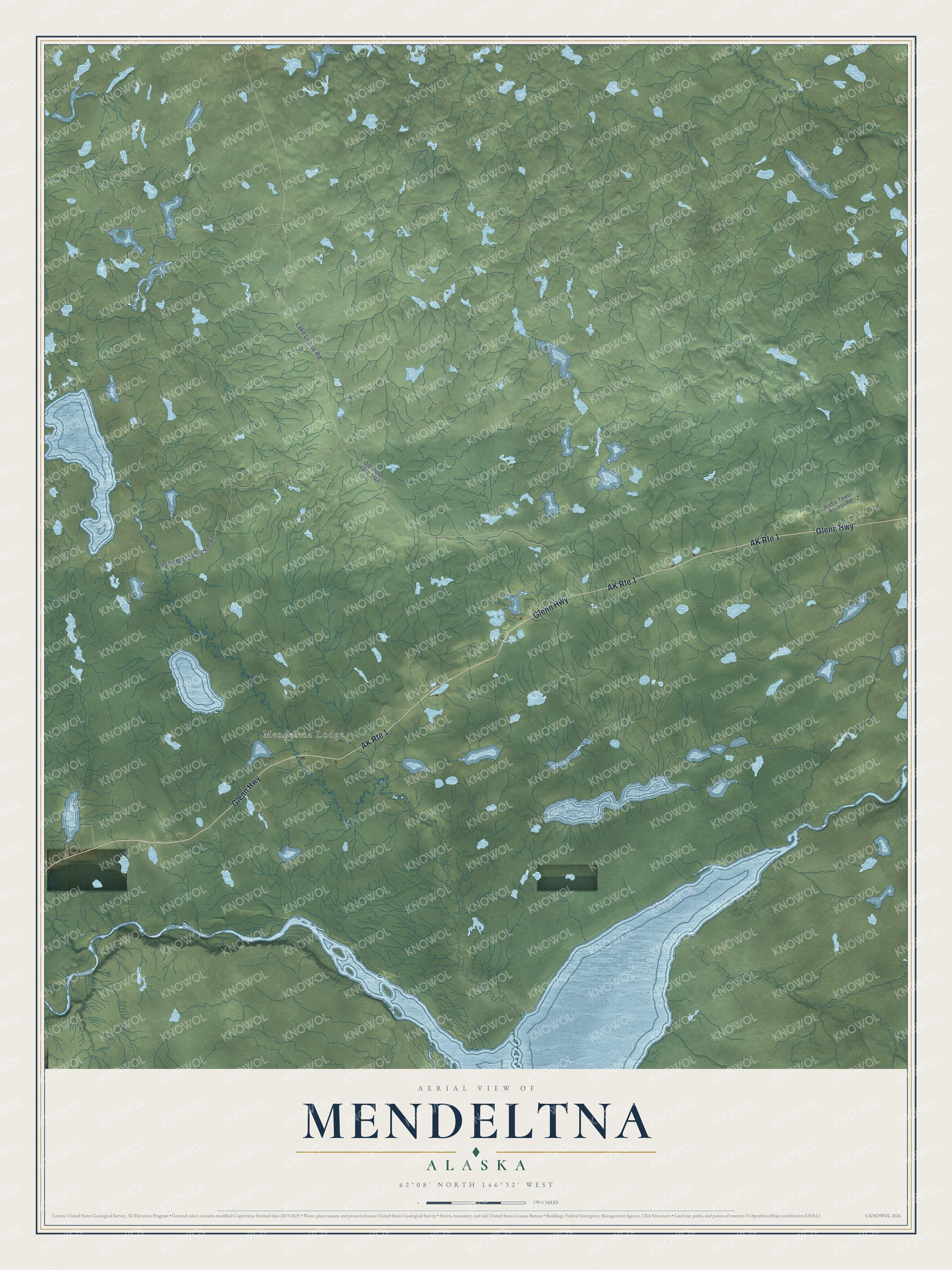Watermarked full-map preview of Mendeltna, Alaska