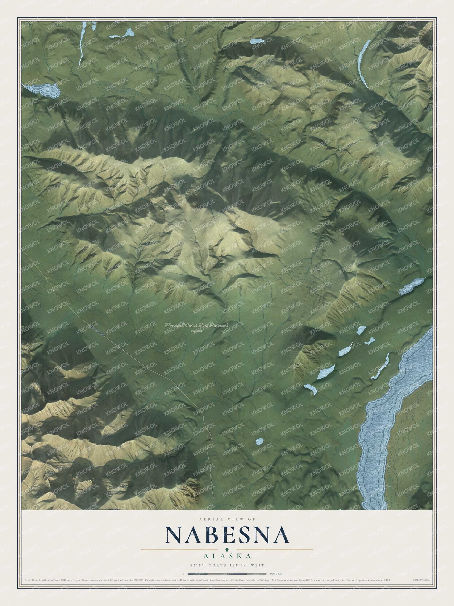 Watermarked full-map preview of Nabesna, Alaska
