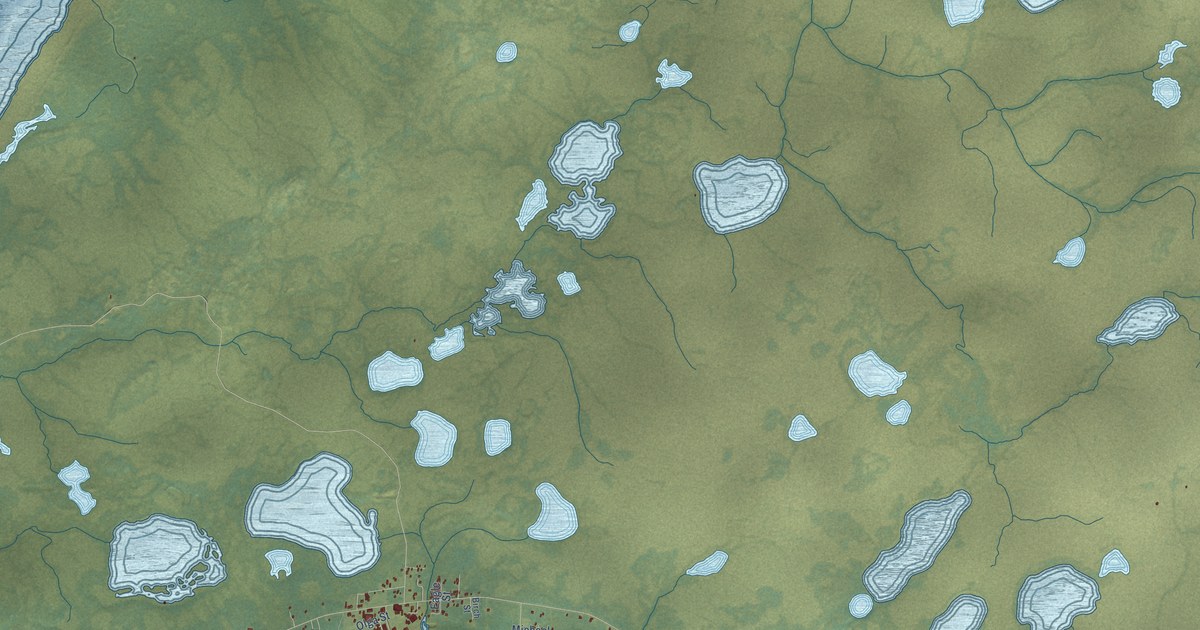 Detailed Map of Naknek, Alaska