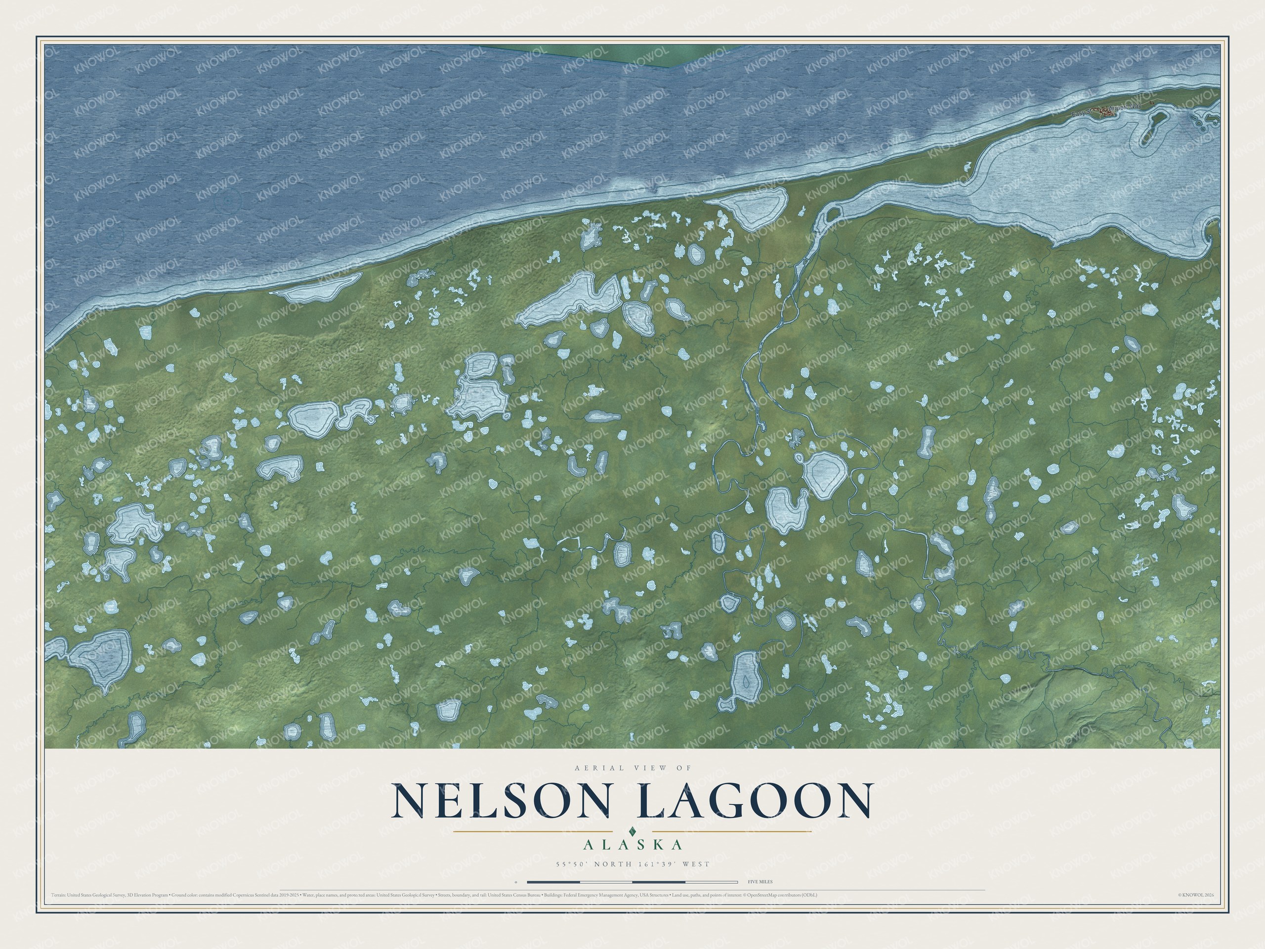 Watermarked full-map preview of Nelson Lagoon, Alaska