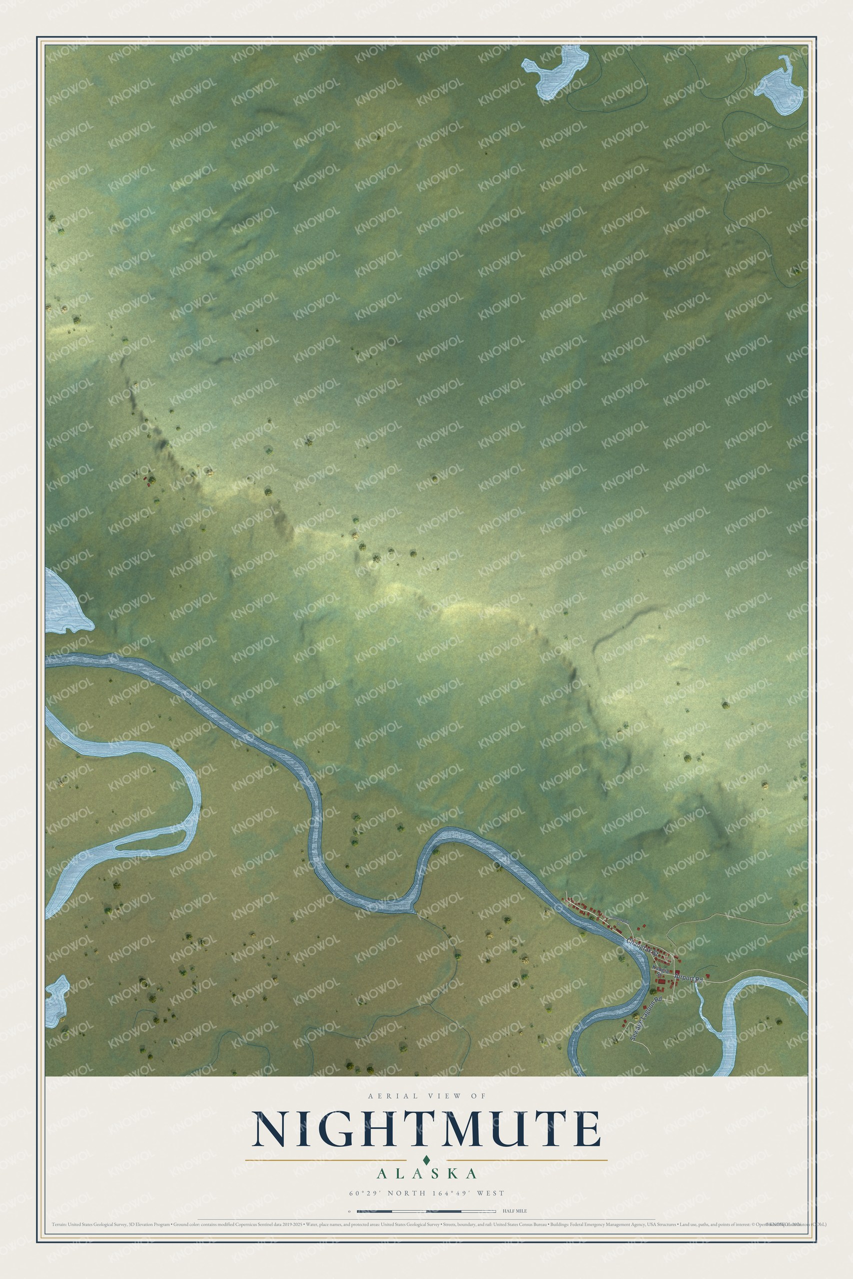 Watermarked full-map preview of Nightmute, Alaska