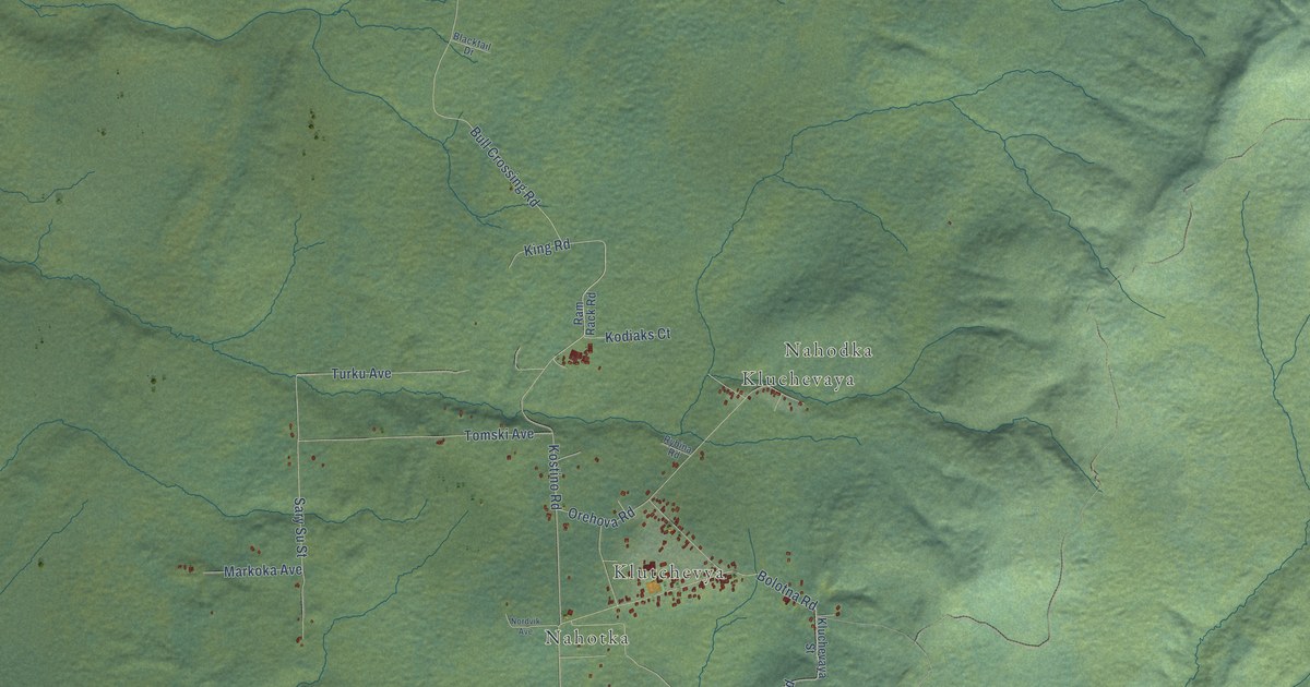 Detailed Map of Nikolaevsk, Alaska