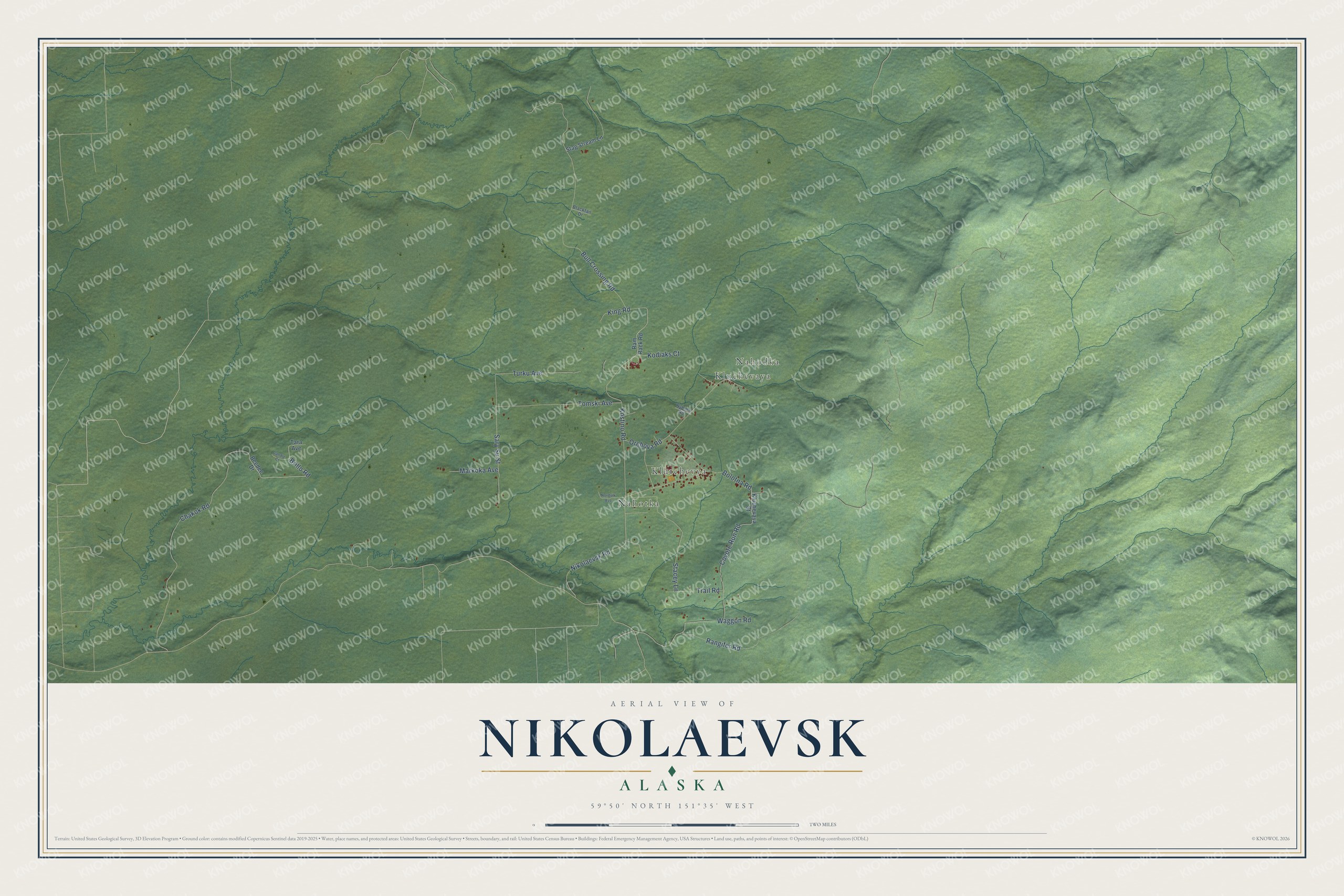 Watermarked full-map preview of Nikolaevsk, Alaska