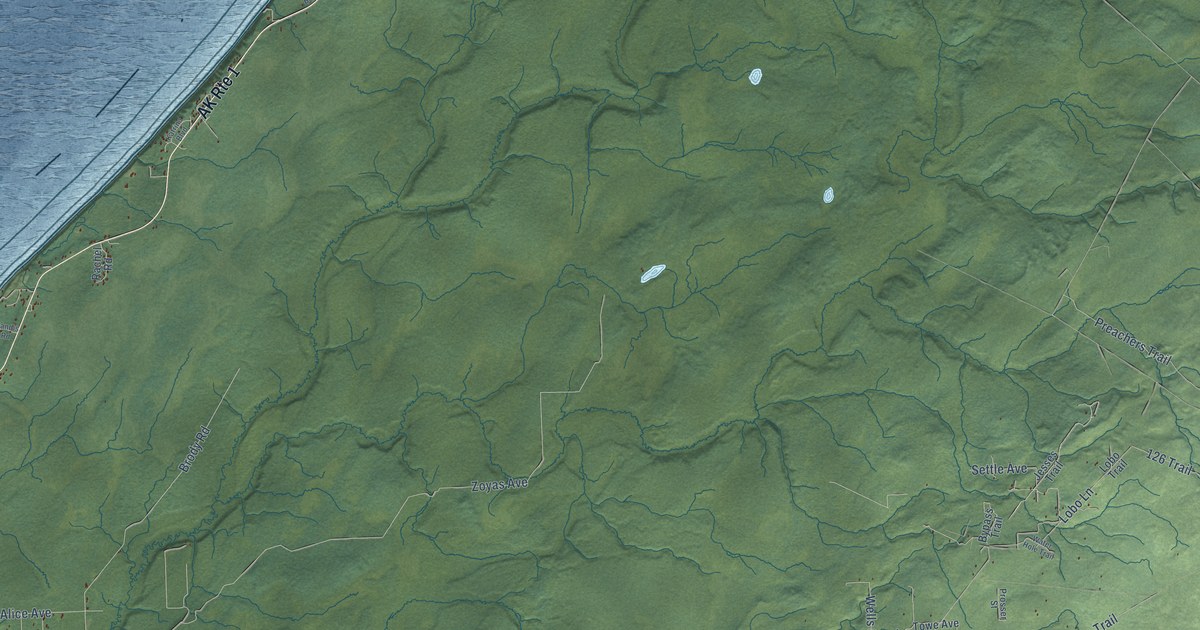 Detailed Map of Ninilchik, Alaska