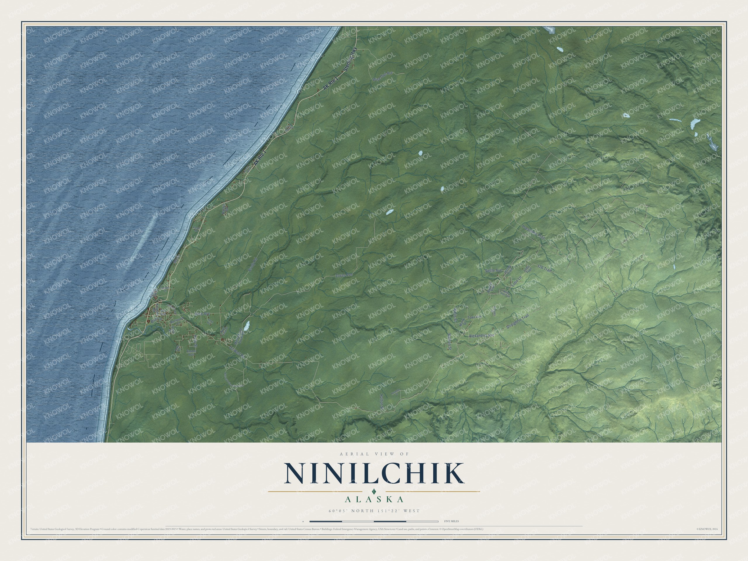 Watermarked full-map preview of Ninilchik, Alaska