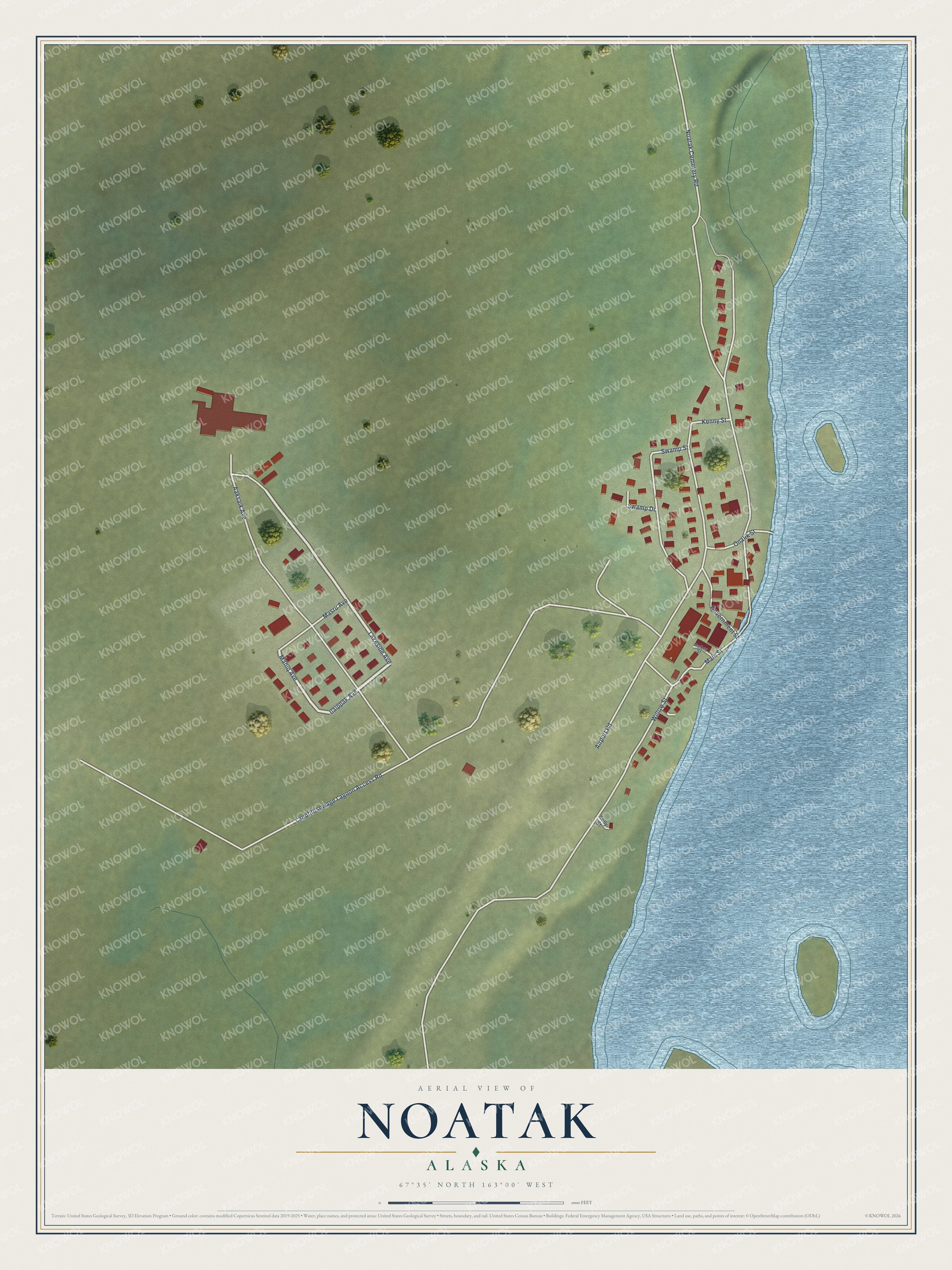 Watermarked full-map preview of Noatak, Alaska