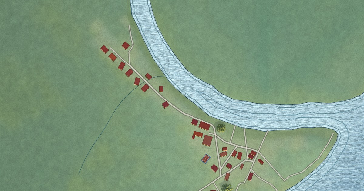 Detailed Map of Oscarville, Alaska