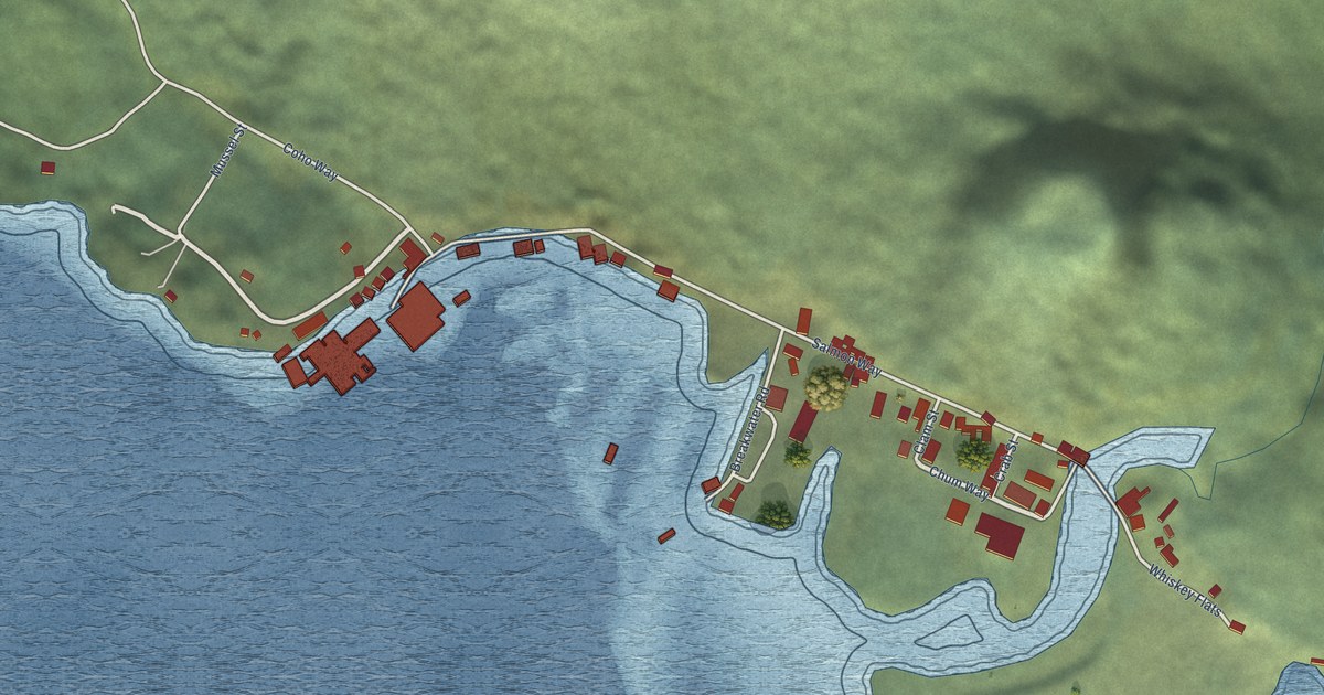 Map of Pelican, Alaska in 2026