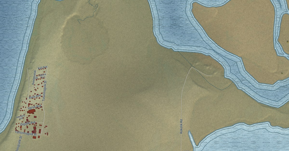 Detailed Map of Point Lay, Alaska
