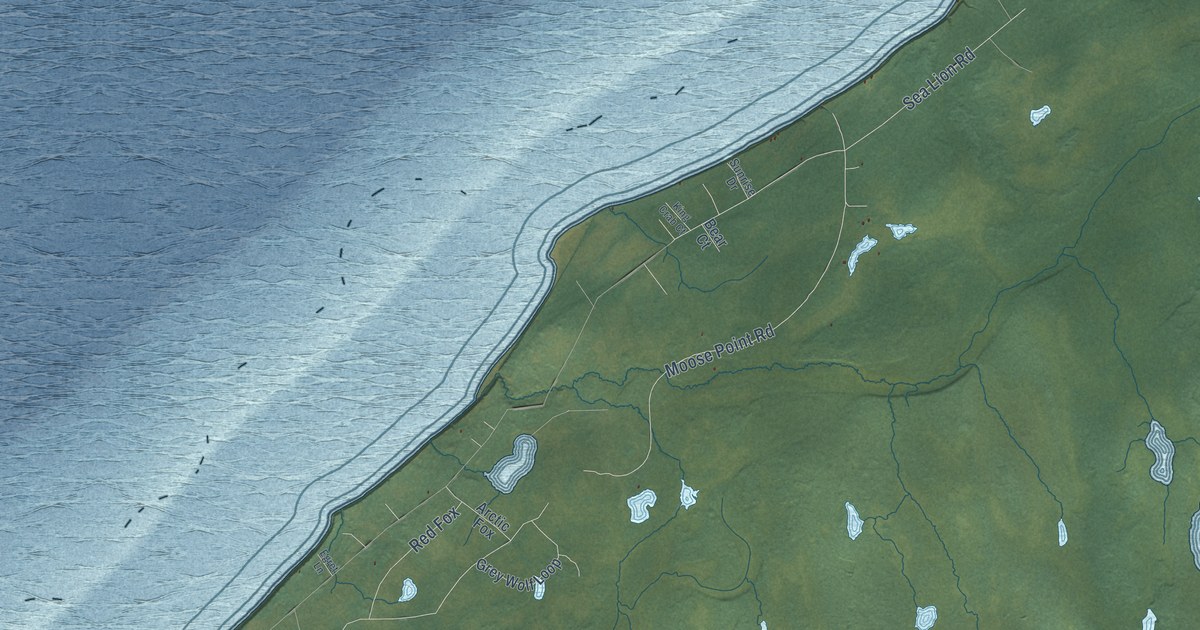 Detailed Map of Point Possession, Alaska