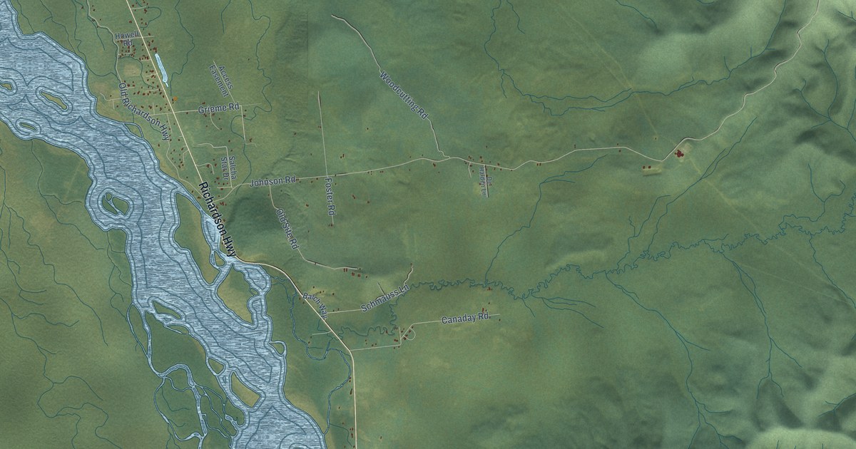 Detailed Map of Salcha, Alaska