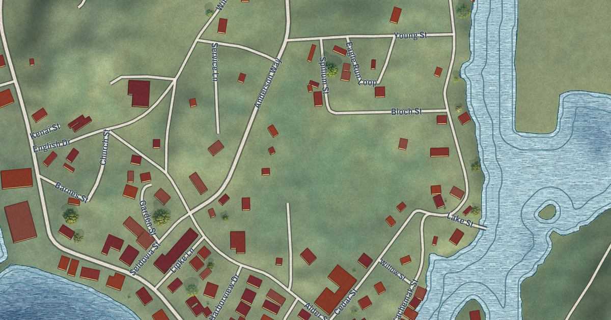 Map of Seldovia, Alaska in 2026