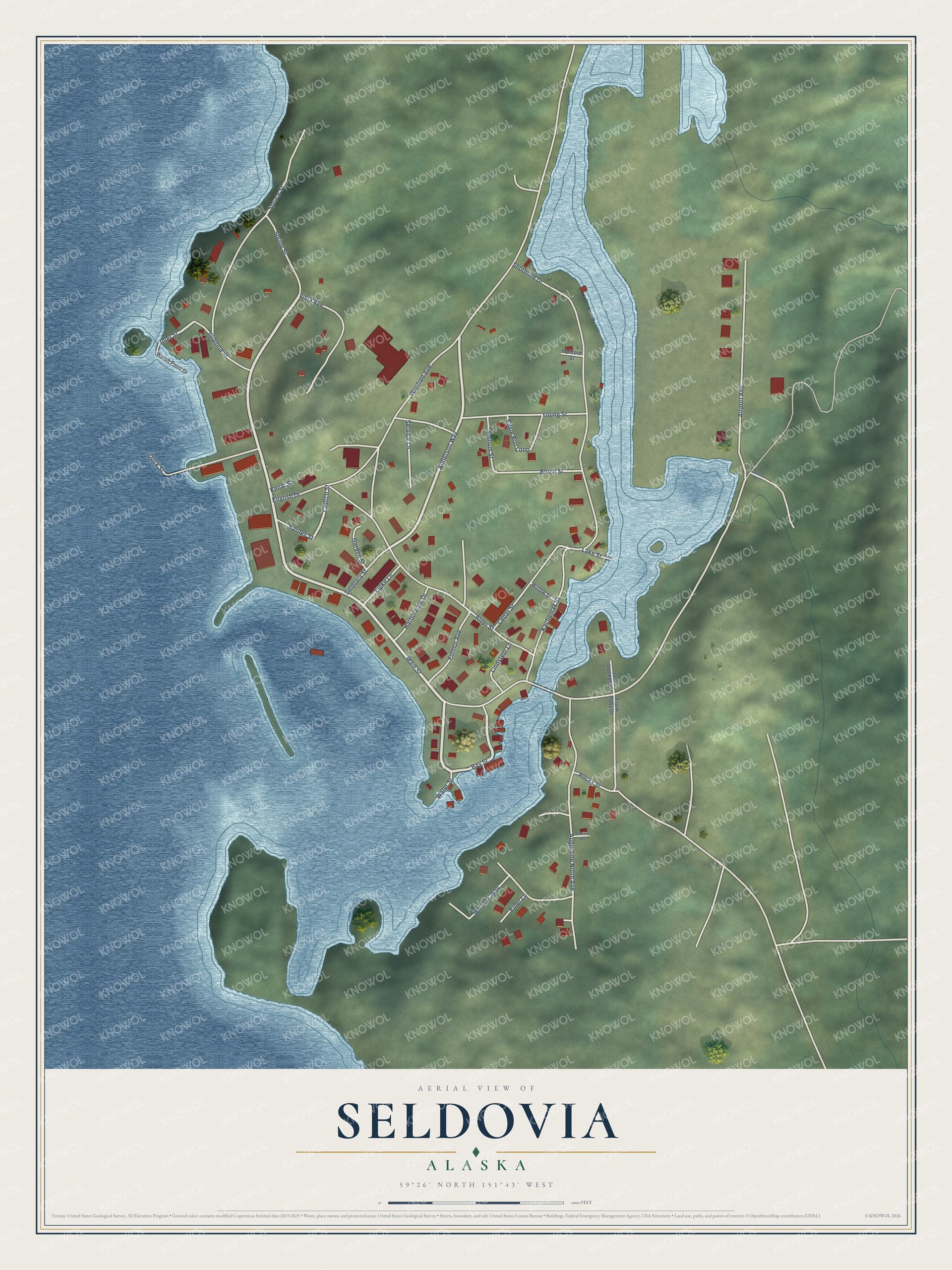 Watermarked full-map preview of Seldovia, Alaska