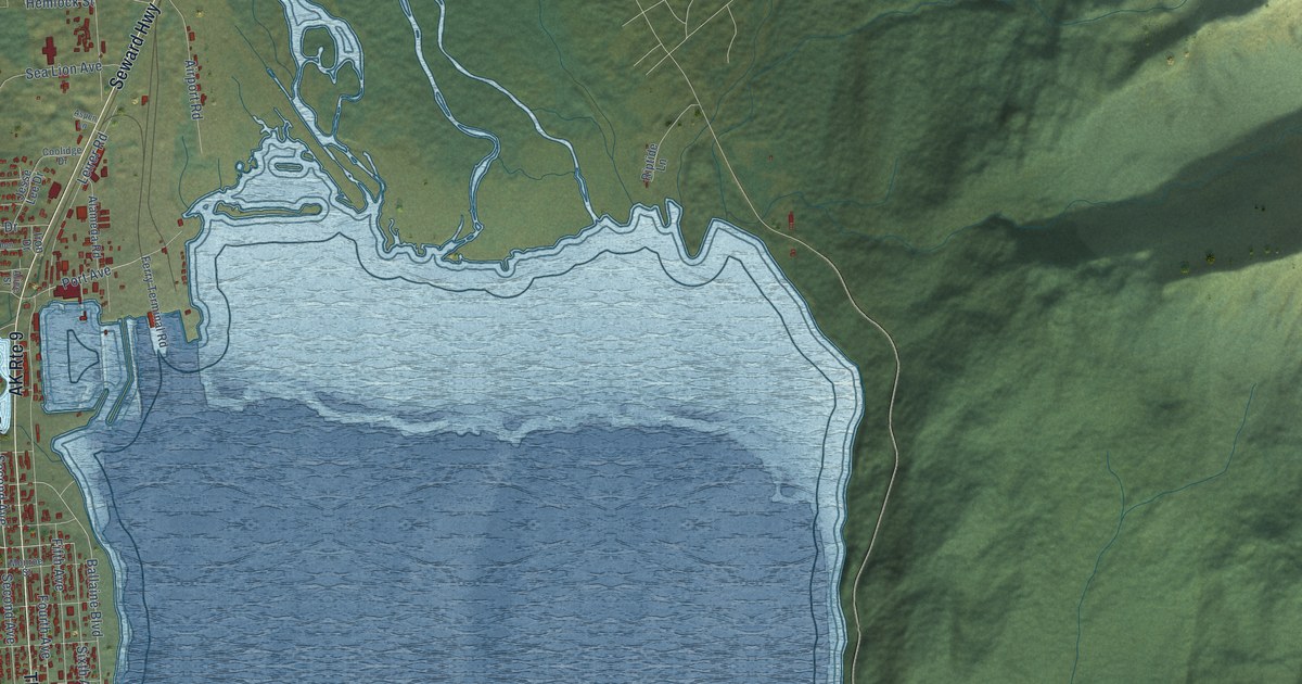 Map of Seward, Alaska in 2026