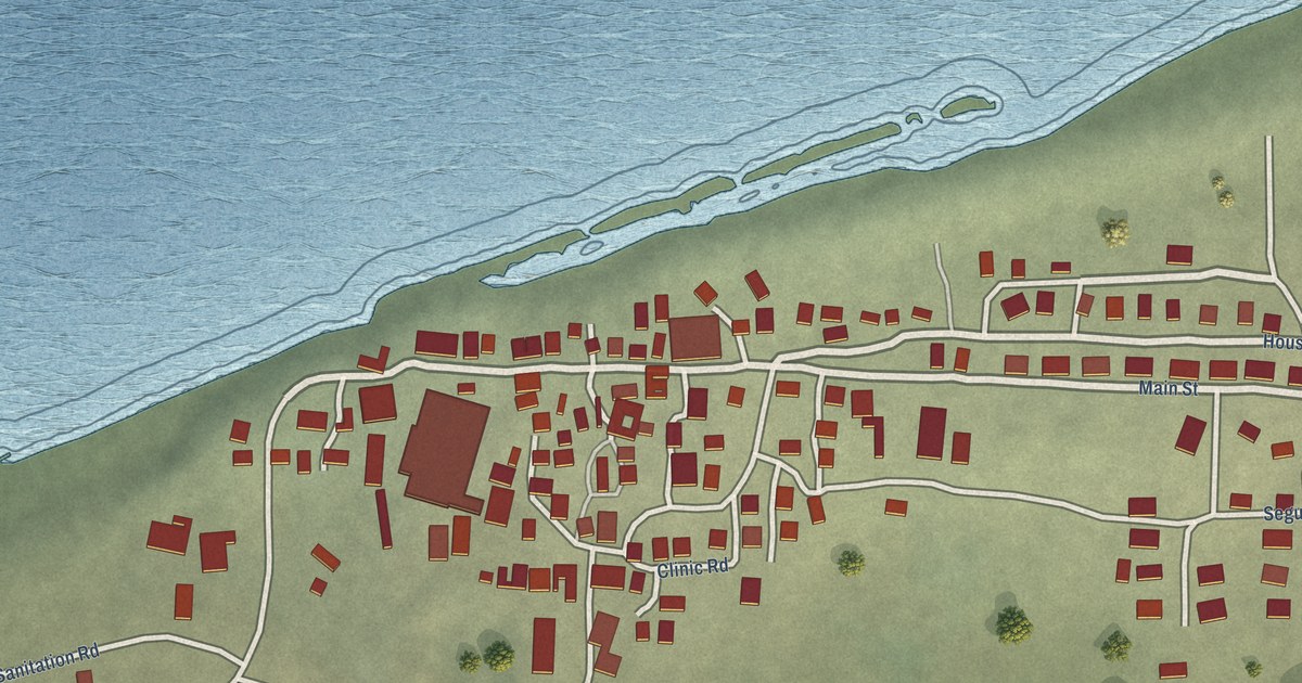 Map of Shishmaref, Alaska in 2026