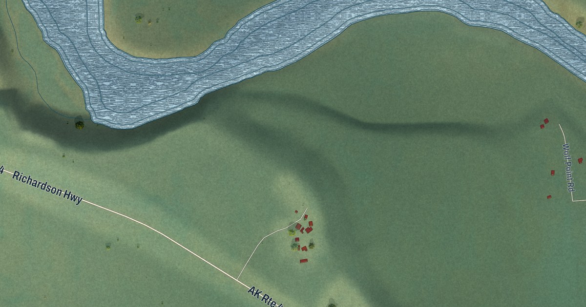 Detailed Map of Silver Springs, Alaska