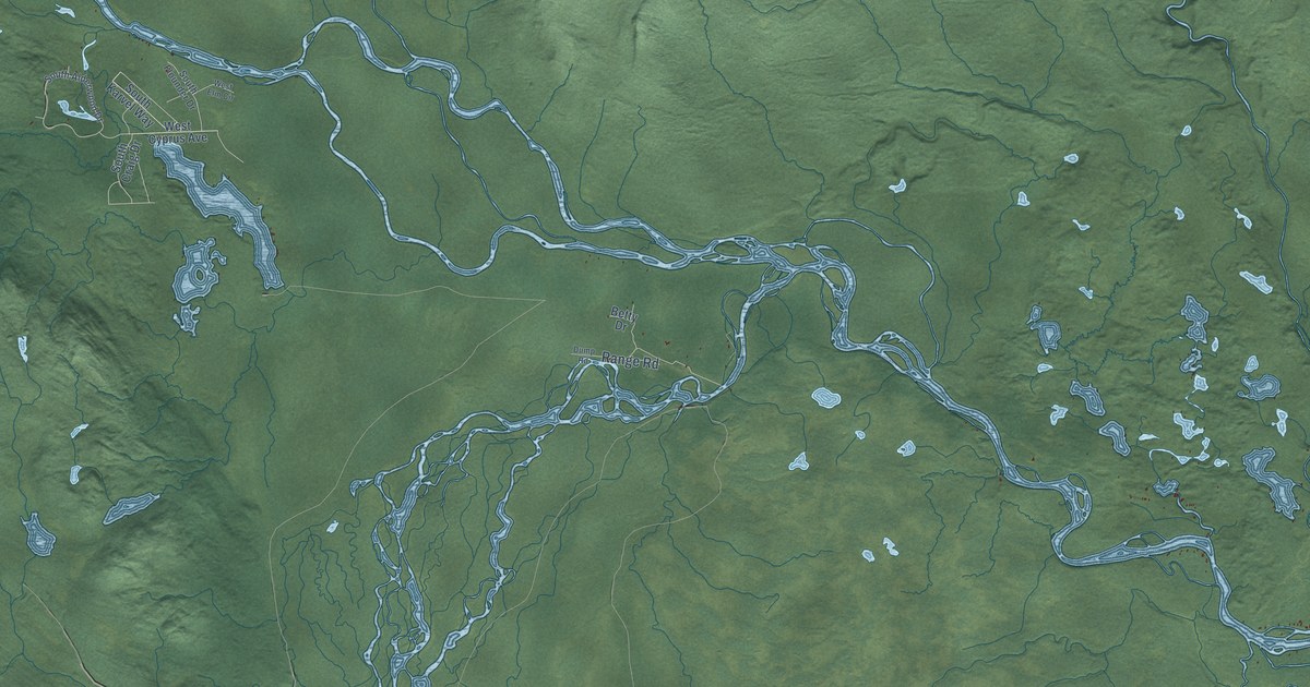 Detailed Map of Skwentna, Alaska