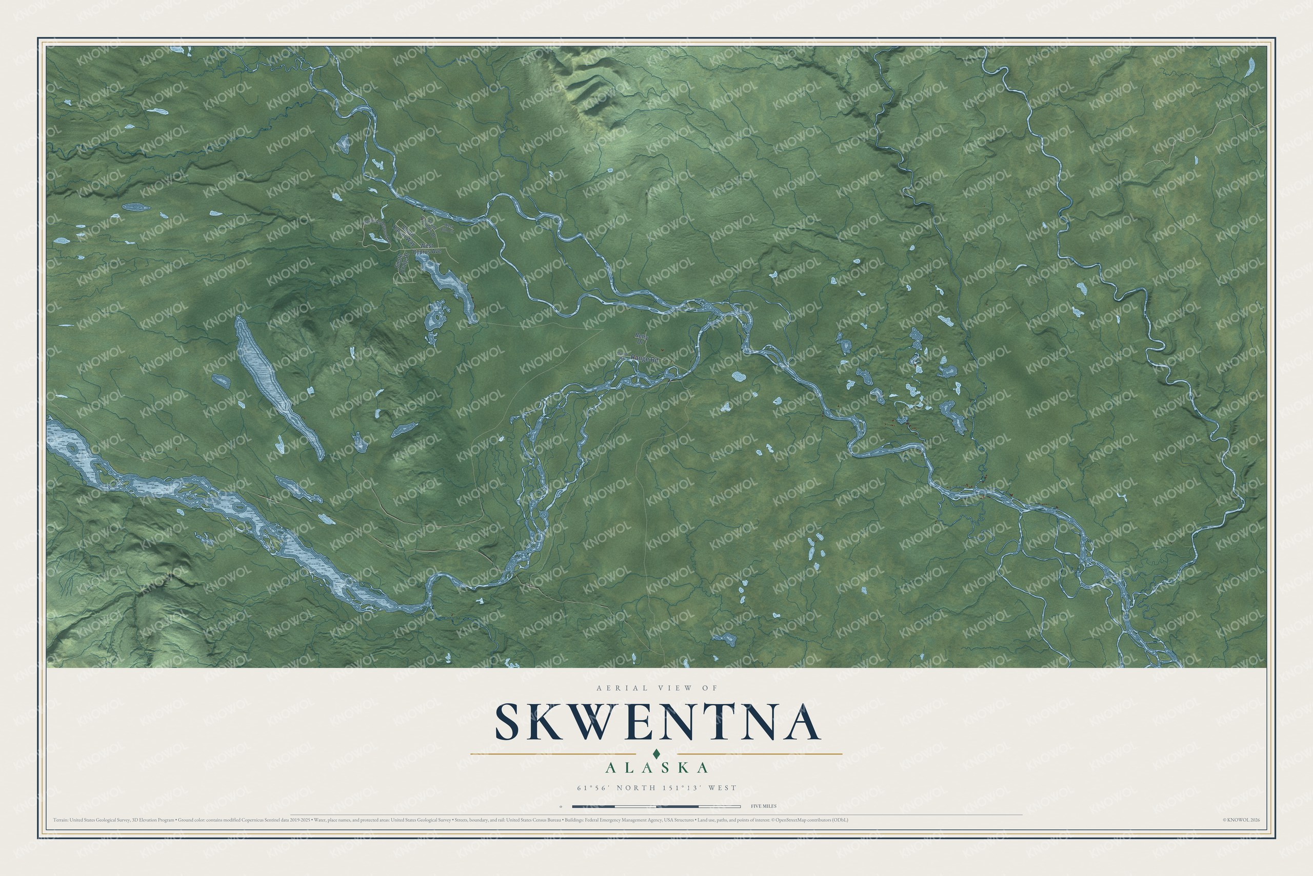 Watermarked full-map preview of Skwentna, Alaska