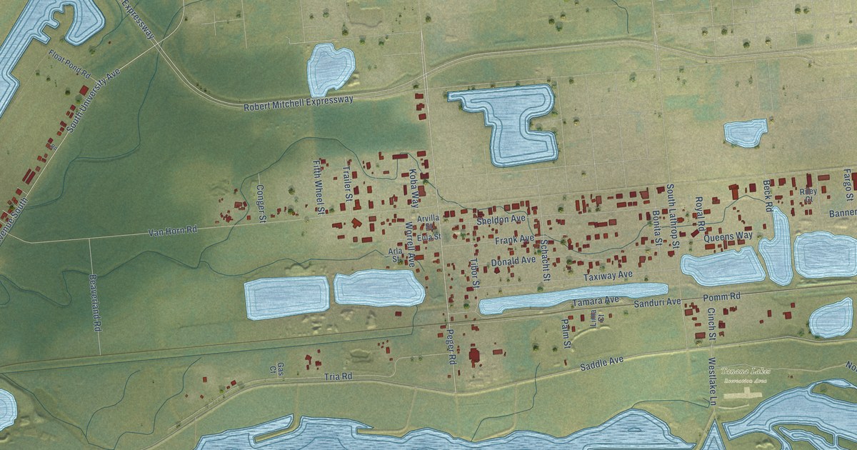 Detailed Map of South Van Horn, Alaska