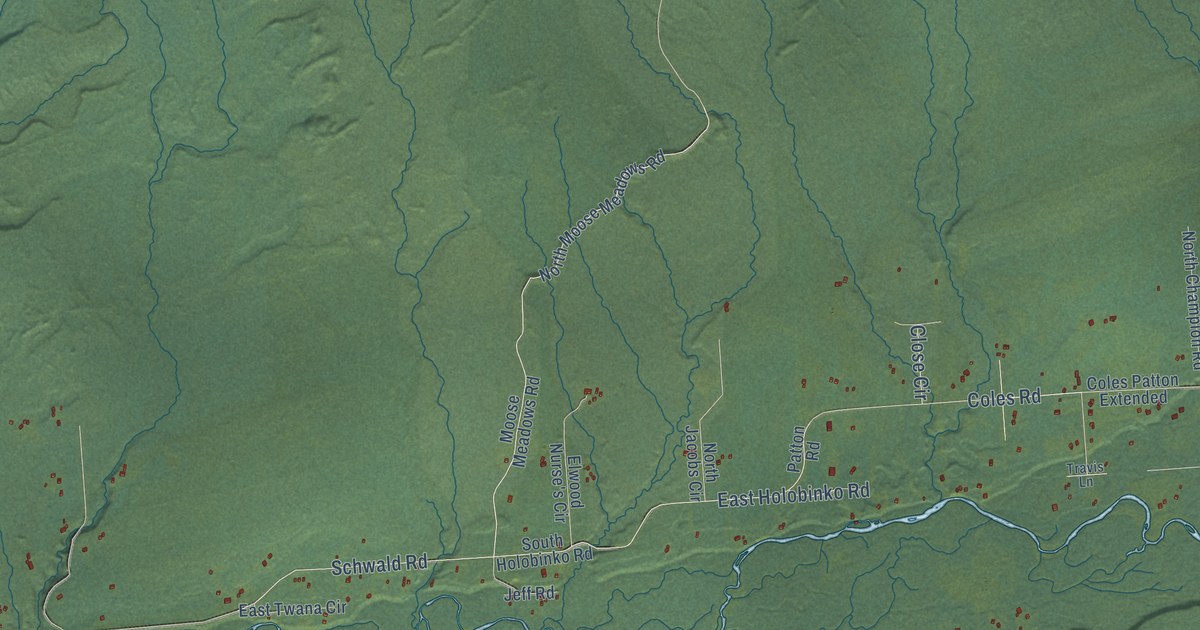 Map of Tanaina, Alaska in 2026