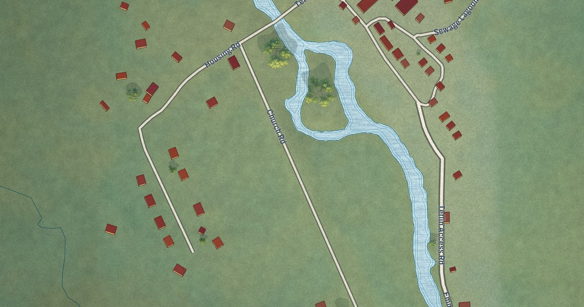 Detailed Map of Tetlin, Alaska