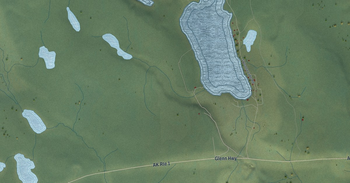 Detailed Map of Tolsona, Alaska