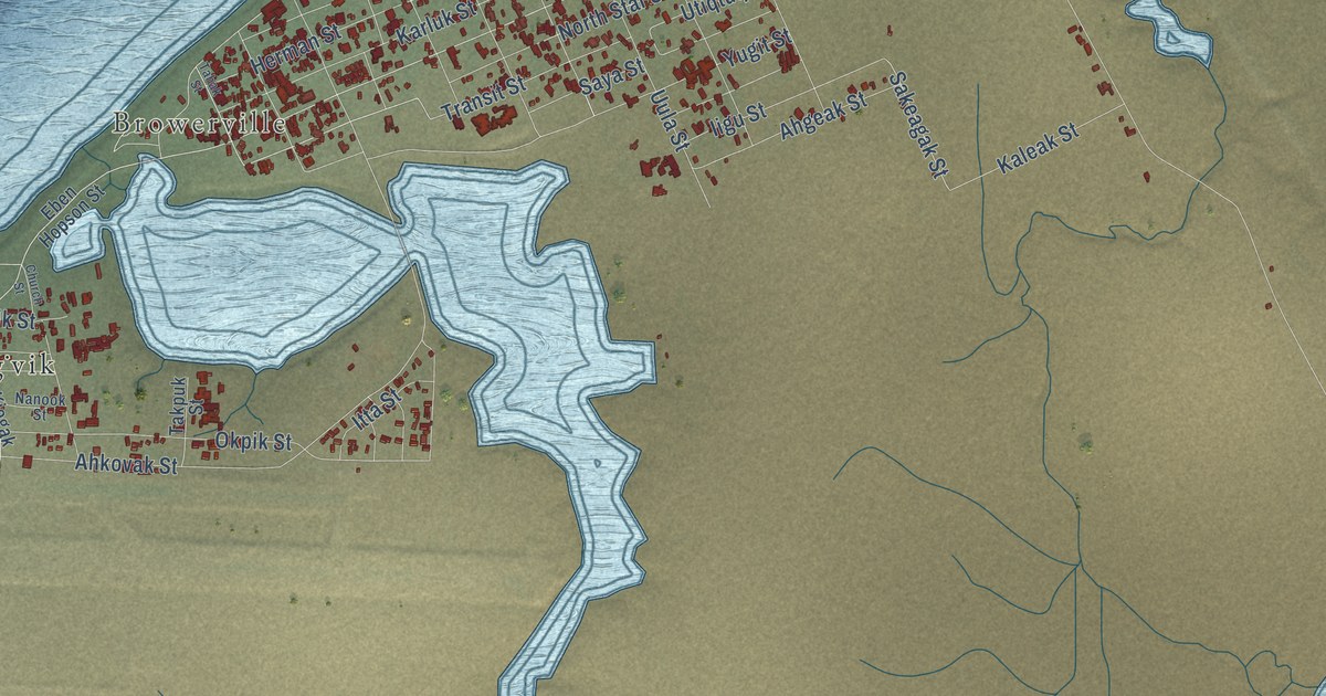 Map of Utqiaġvik, Alaska in 2026