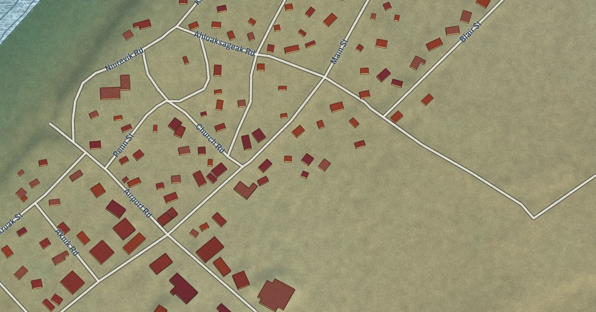 Map of Wainwright, Alaska in 2026
